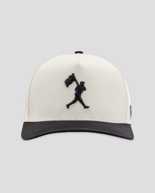 Flag Man Five Panel Cap - Cream - Baseballism Online