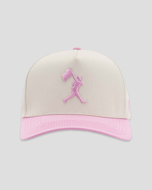 Flag Man Five Panel Cap - Pink - Baseballism Online