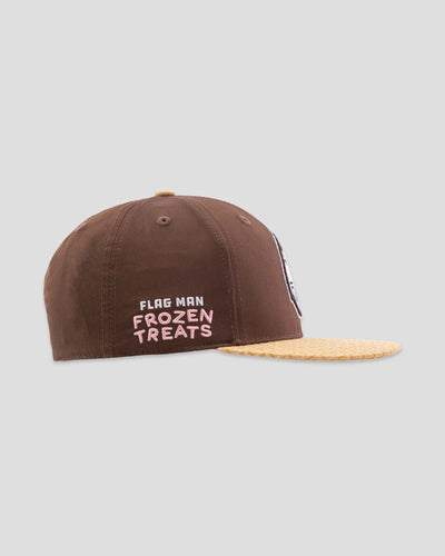 Flag Man Frozen Treats Ice Cream Sundae Cap (Chocolate) - Youth