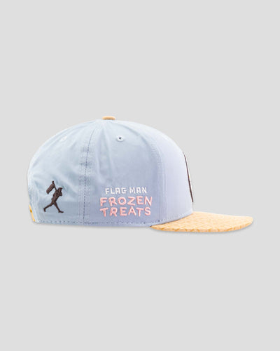 Flag Man Frozen Treats Ice Cream Sundae Cap (Cotton Candy) - Youth