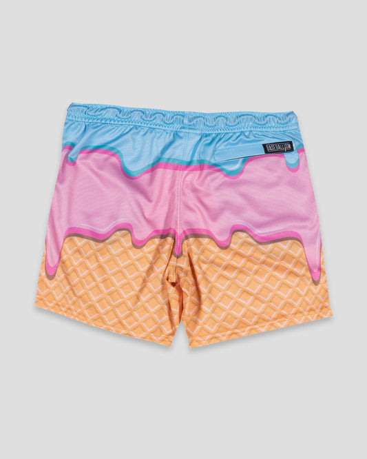 Frozen Treats Ice Cream Sundae Diamond Air Mesh Shorts - Baseballism Online