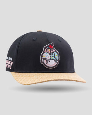 Frozen Treats Ice Cream Sundae Five Panel Cap - Black - Baseballism Online