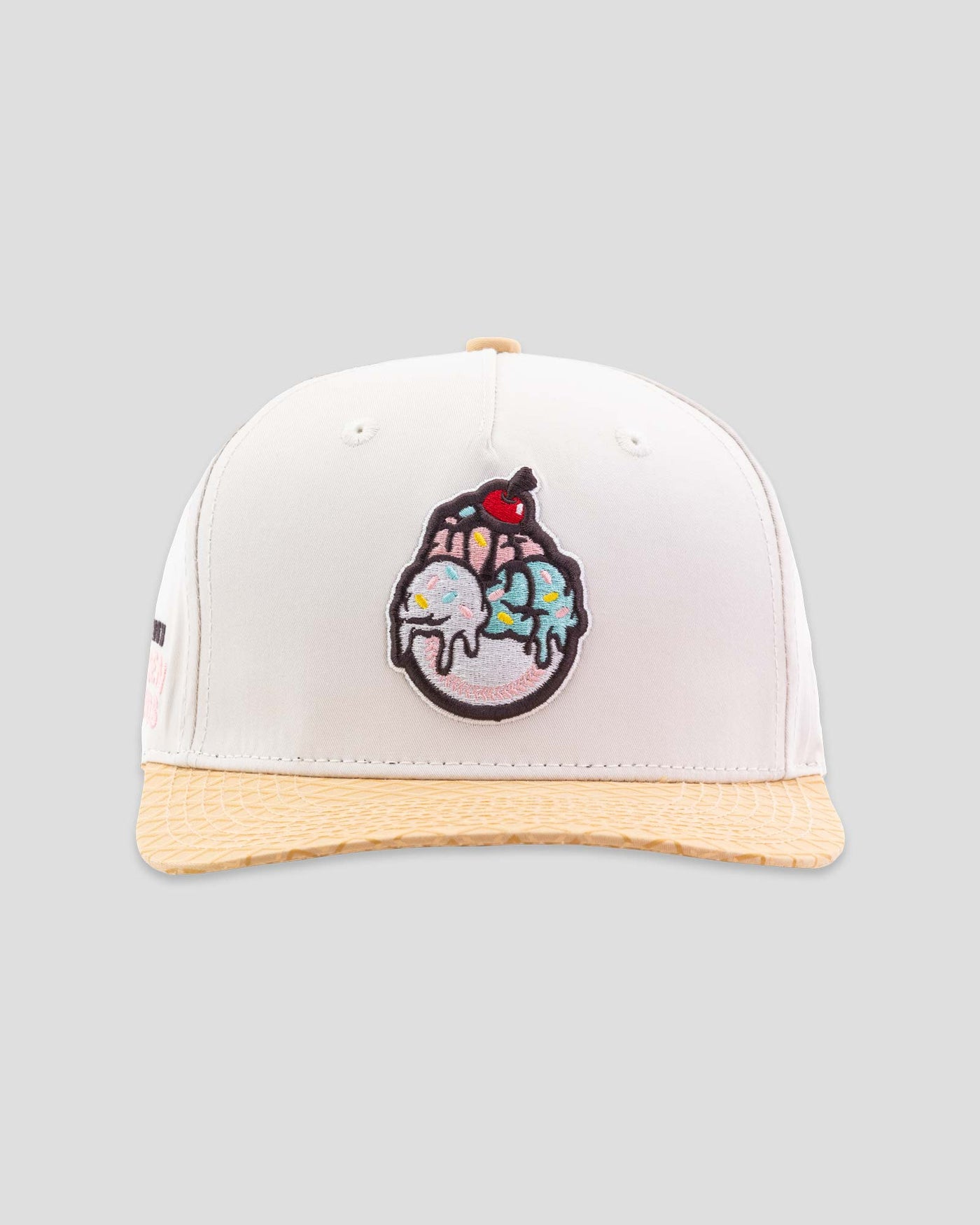 Frozen Treats Ice Cream Sundae Five Panel Cap - Vanilla - Baseballism Online