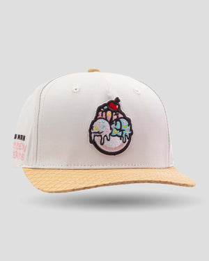 Frozen Treats Ice Cream Sundae Five Panel Cap - Vanilla - Baseballism Online