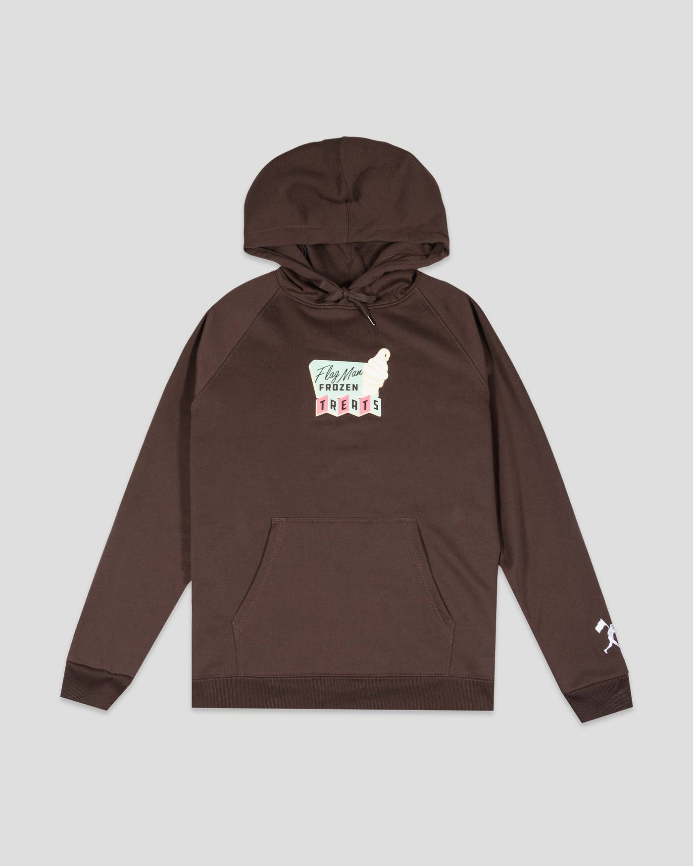 Flag Man Frozen Treats Ice Cream Sundae Hoodie (Chocolate)