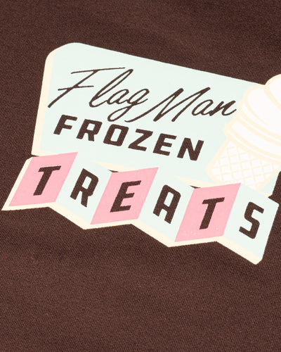 Flag Man Frozen Treats Ice Cream Sundae Hoodie (Chocolate)