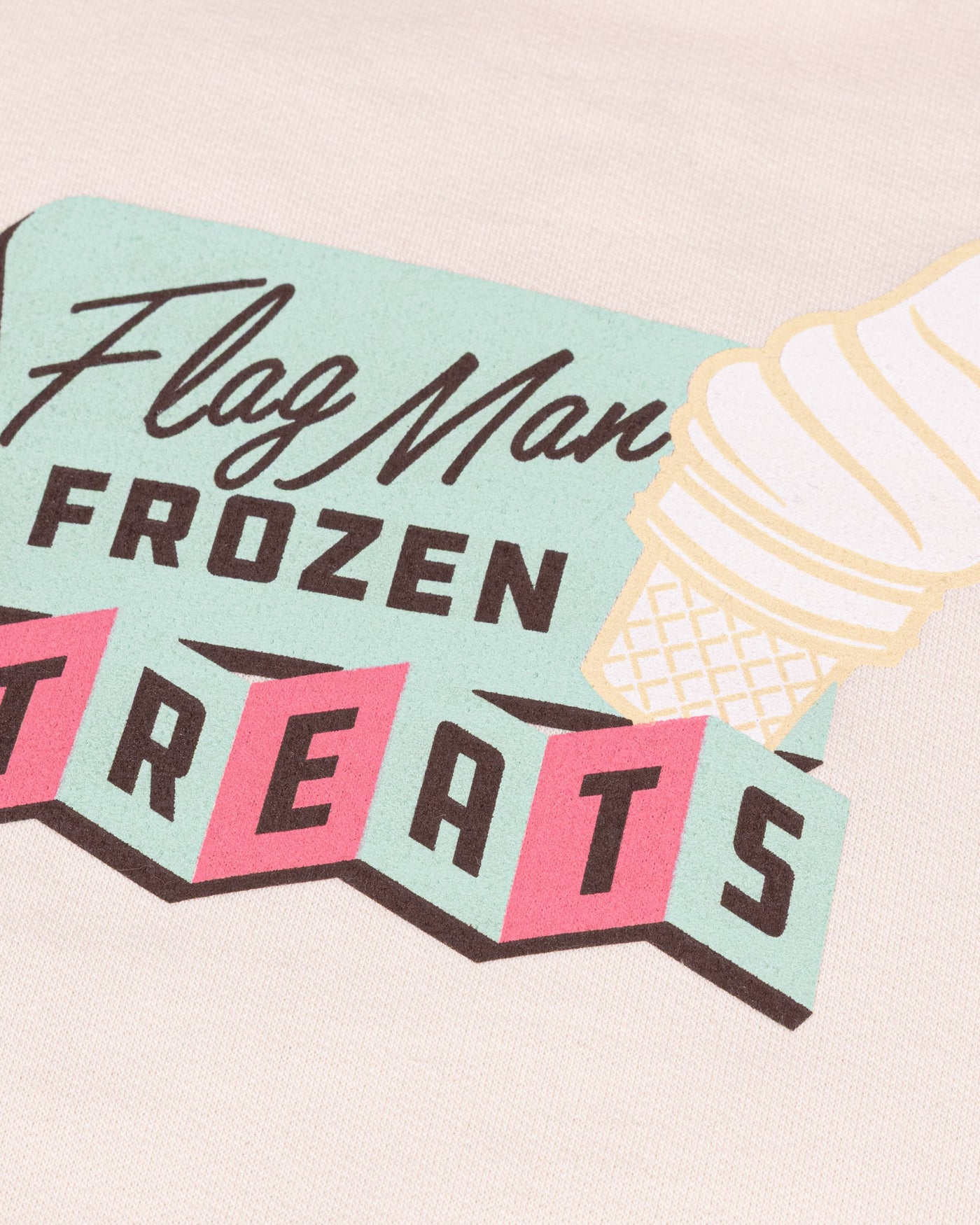 Flag Man Frozen Treats Ice Cream Sundae Hoodie (Vanilla)