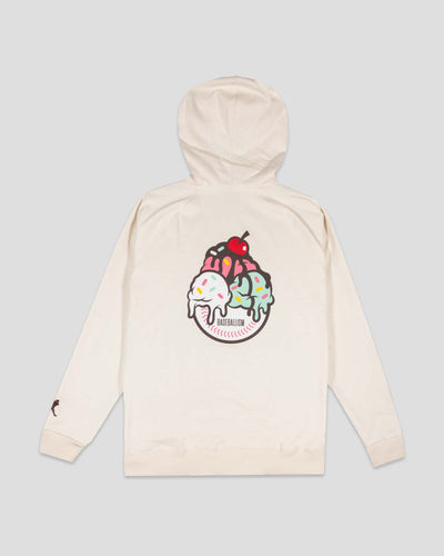 Flag Man Frozen Treats Ice Cream Sundae Hoodie (Vanilla)