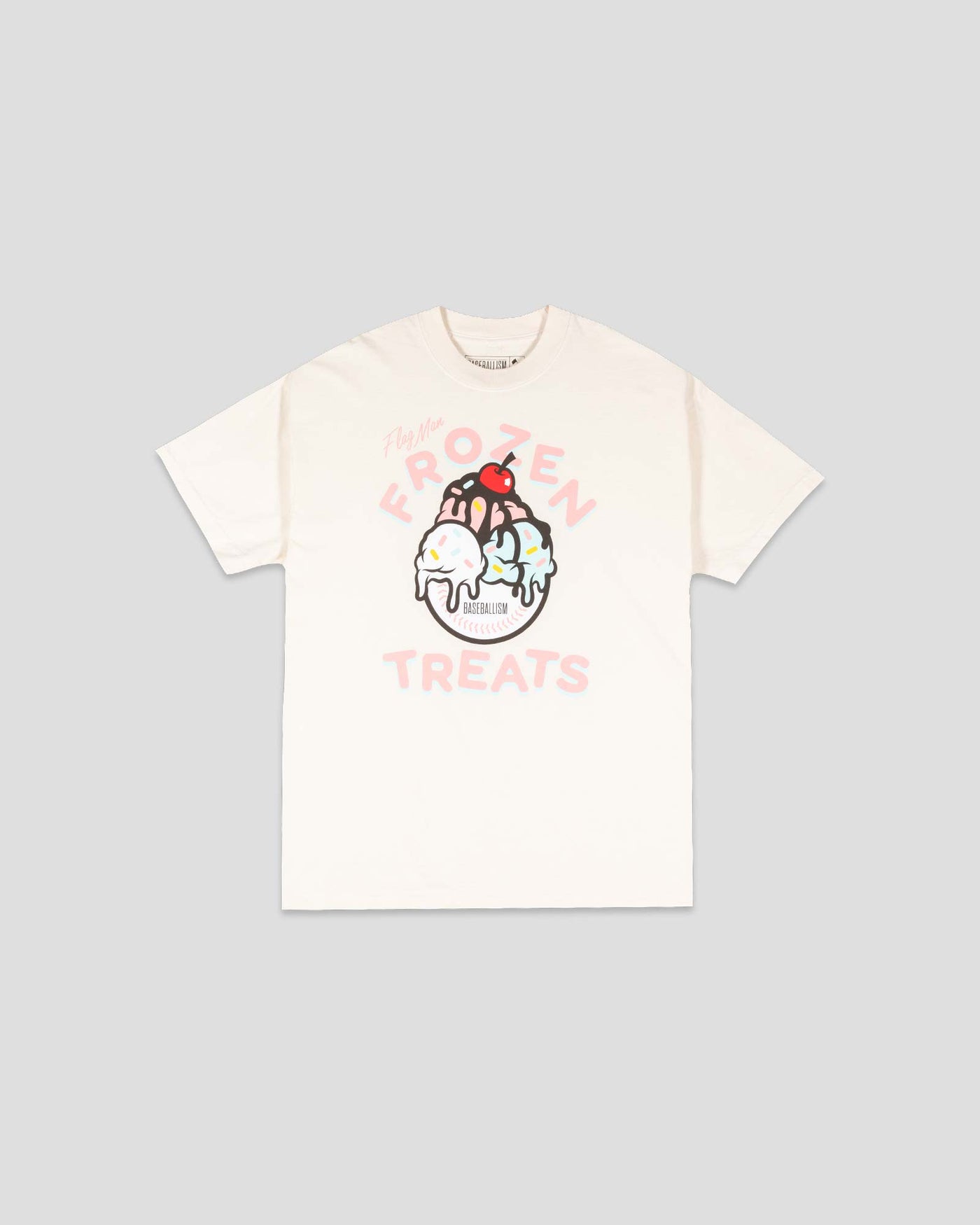 Flag Man Frozen Treats Ice Cream Sundae T-Shirt (Vanilla) - Youth