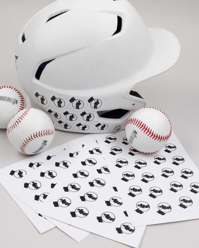 Flag Man Helmet Sticker Pack 2025 - 192 Stickers - Baseballism Online