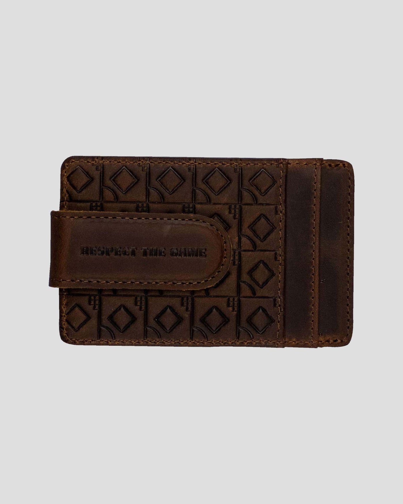 Flag Man Money Clip Wallet - Glove Leather - Baseballism Online