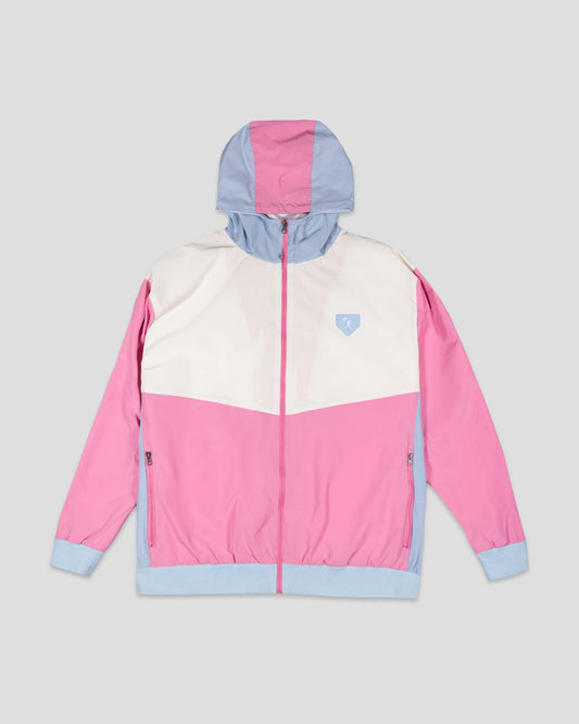 Shutout Retro Windbreaker - Cotton Candy - Baseballism Online