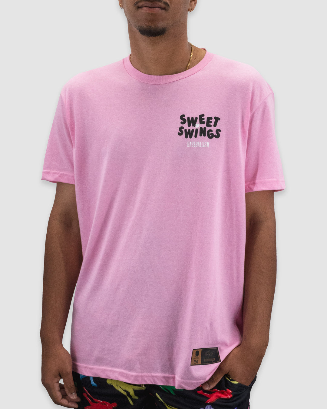 Griffey Jr. Sweet Swings Gummy Candy T-Shirt - Pink | Baseballism