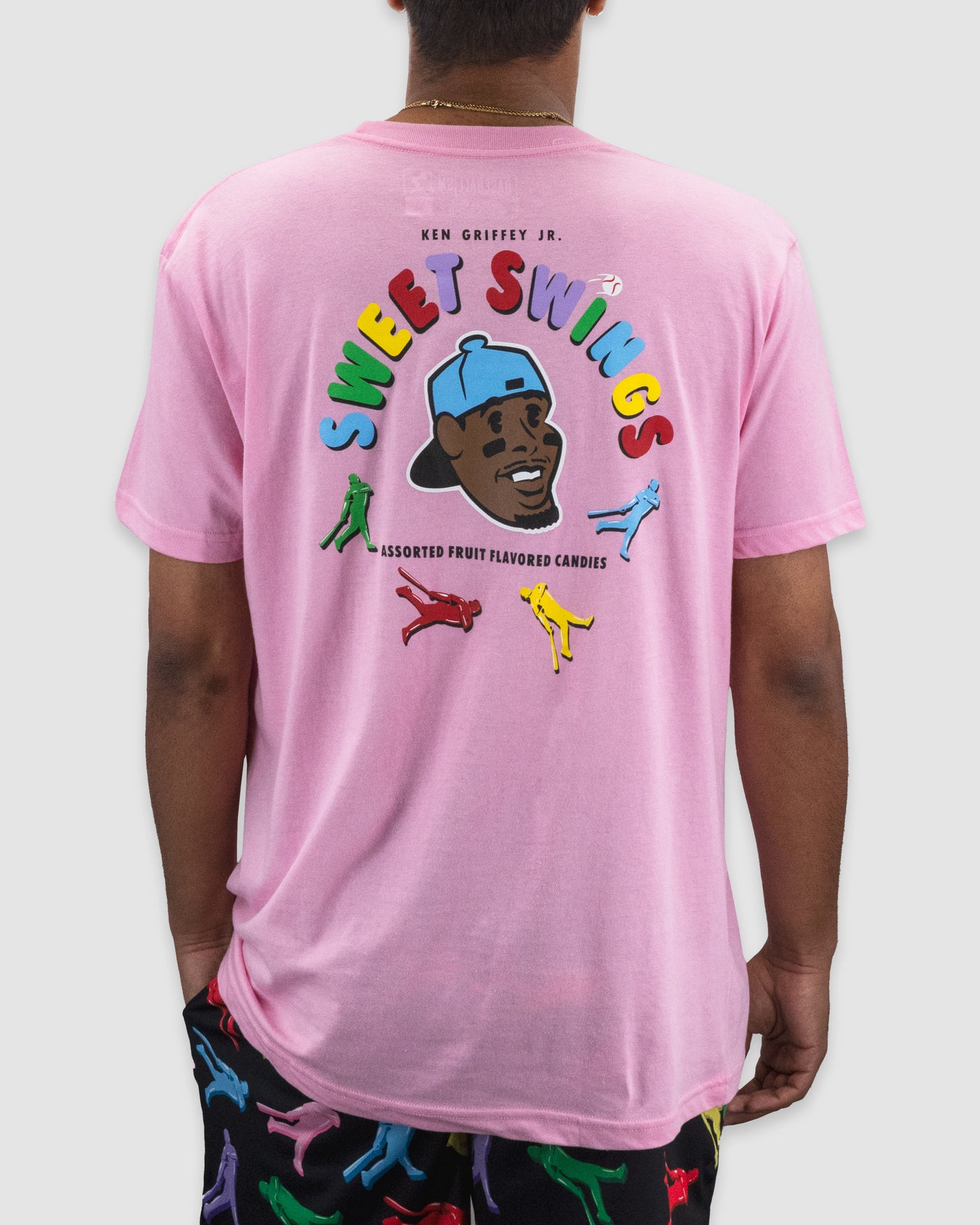 Griffey Jr. Sweet Swings Gummy Candy T-Shirt - Pink