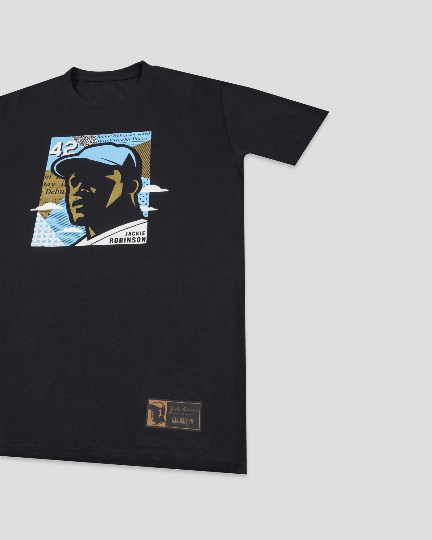 Jackie Robinson Front Page T-Shirt - Baseballism Online