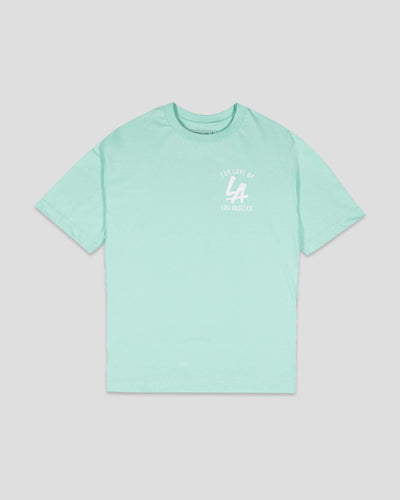 LA Bat Pima Cotton T-Shirt (Mint) - Baseballism Online