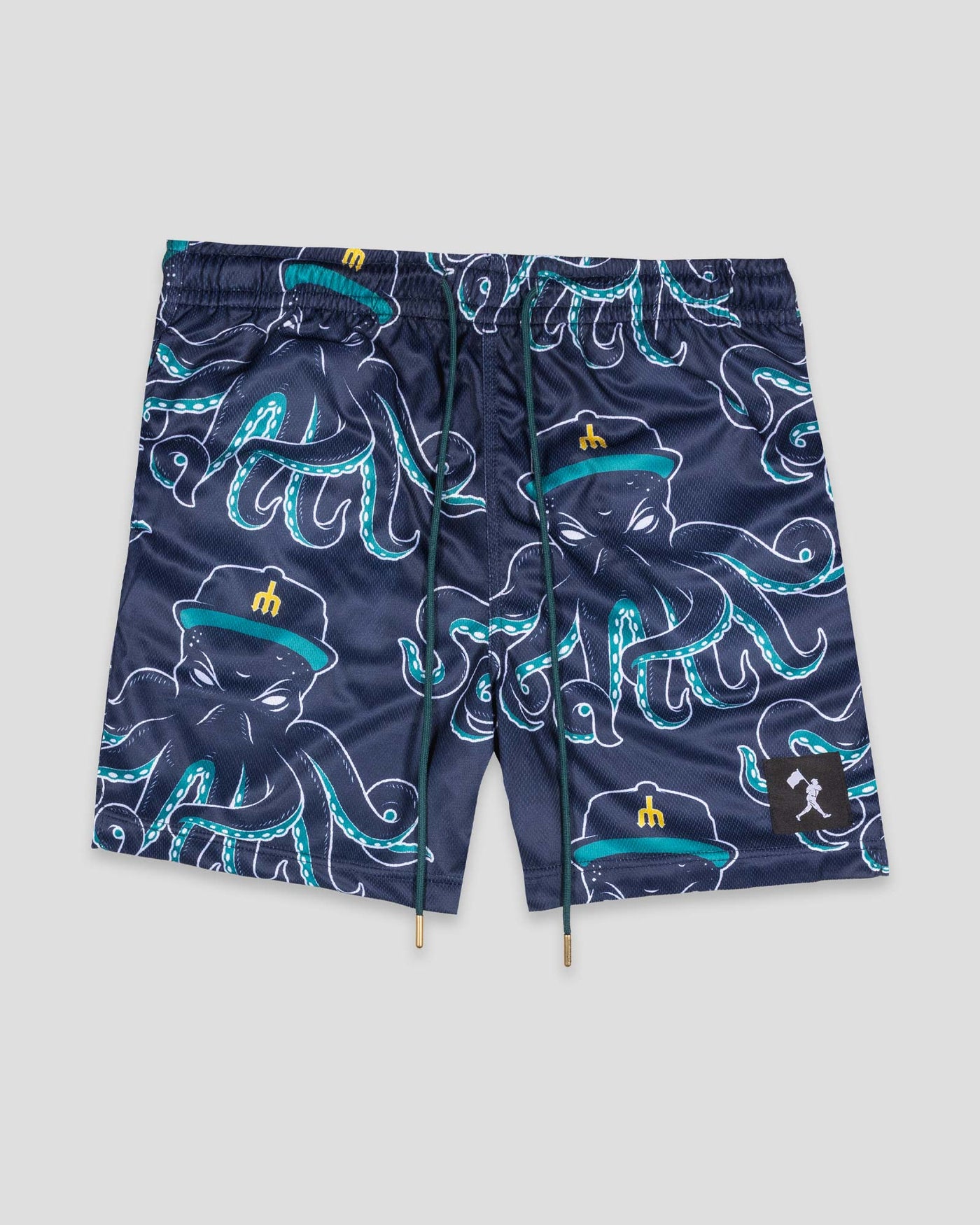 Mariners Monster Diamond Air Mesh Shorts (Navy) - Seattle Mariners - Baseballism Online