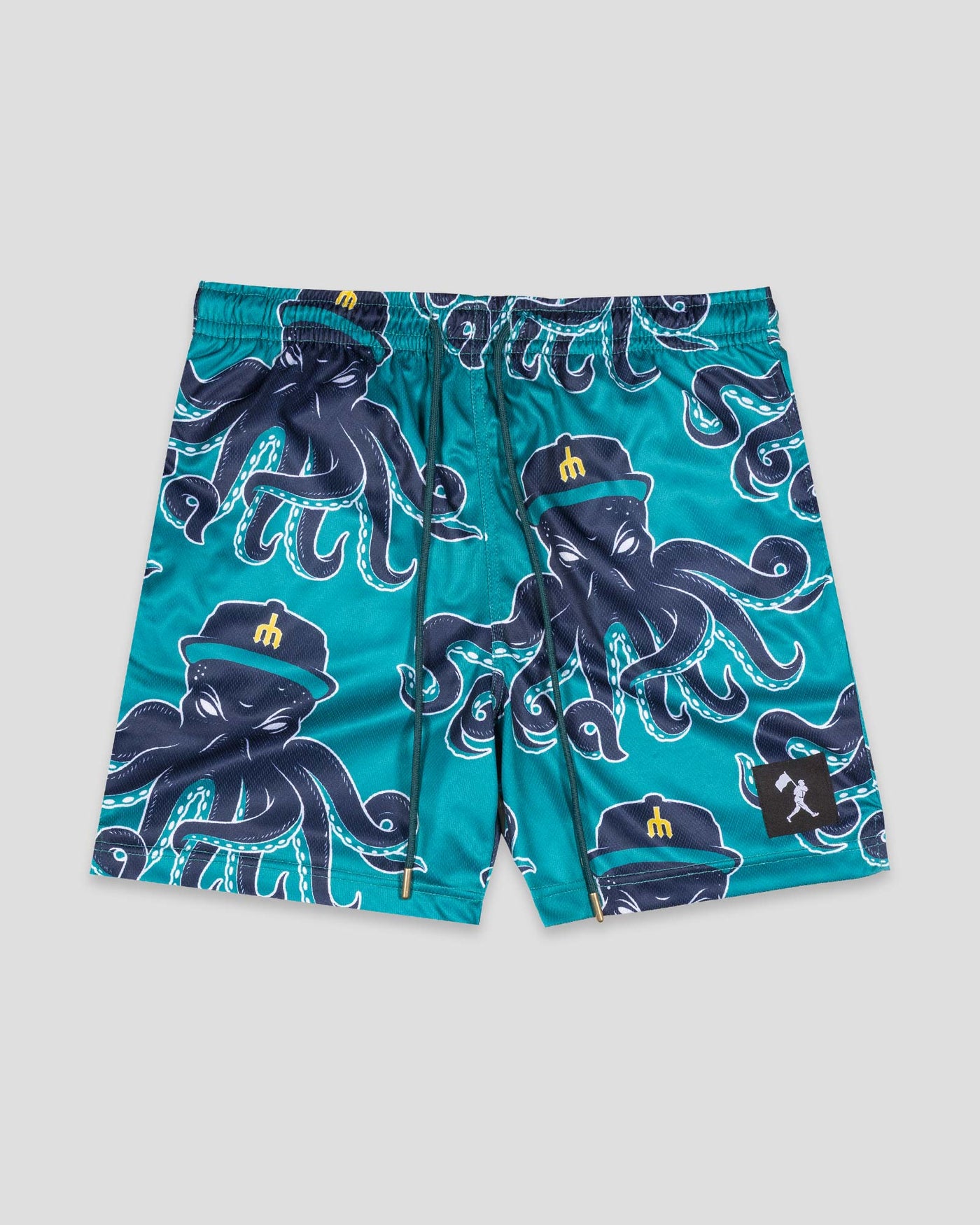 Mariners Monster Diamond Air Mesh Shorts (Teal) - Seattle Mariners - Baseballism Online