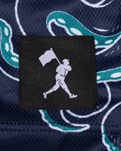 Mariners Monster Diamond Air Mesh Shorts (Navy) - Seattle Mariners - Baseballism Online