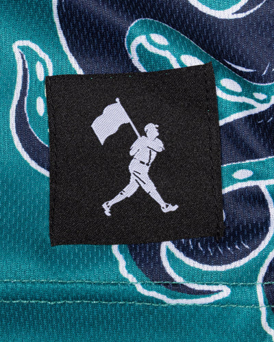 Mariners Monster Diamond Air Mesh Shorts (Teal) - Seattle Mariners - Baseballism Online