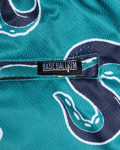 Mariners Monster Diamond Air Mesh Shorts (Teal) - Seattle Mariners - Baseballism Online