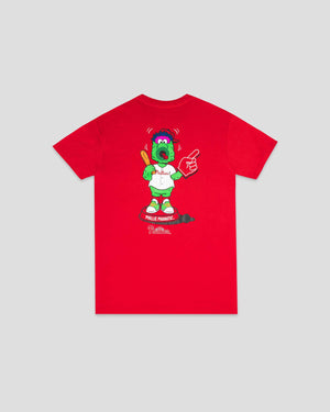 Mascot Bobblehead Youth T-Shirt (Red) - Philadelphia Phillies - Baseballism Online