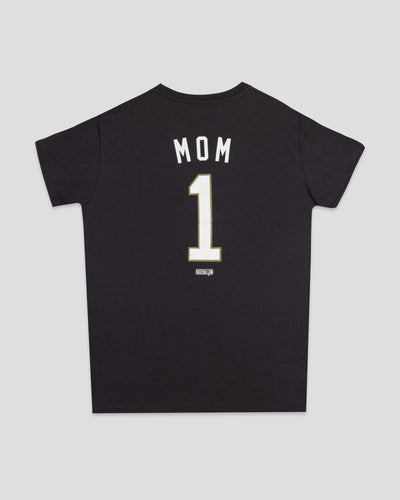 Mom's Number One - 女性用ウォームアップ T シャツ