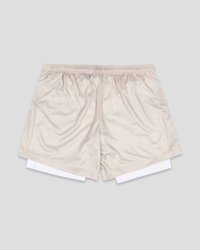Diamond Air Liner Mesh Training Shorts (Cream)