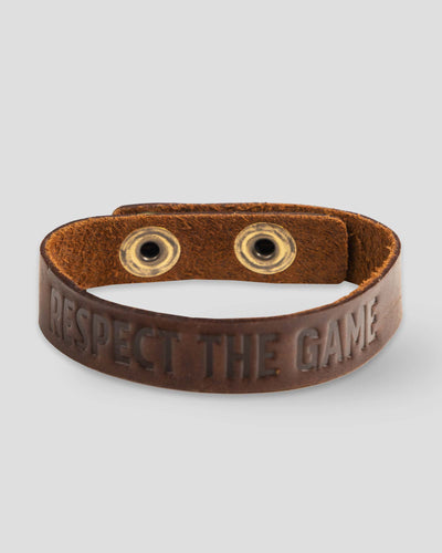 Respect the Game Single Loop Bracelet - Dark Brown