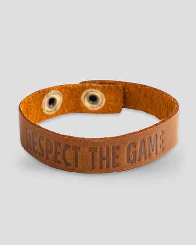 Respect the Game Single Loop Bracelet - Light Brown
