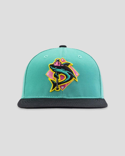 Shark Attack Cap - Teal - Baseballism Online