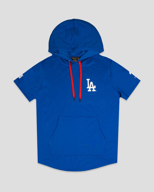 Short Sleeve Hoodie - Los Angeles Dodgers - Baseballism Online