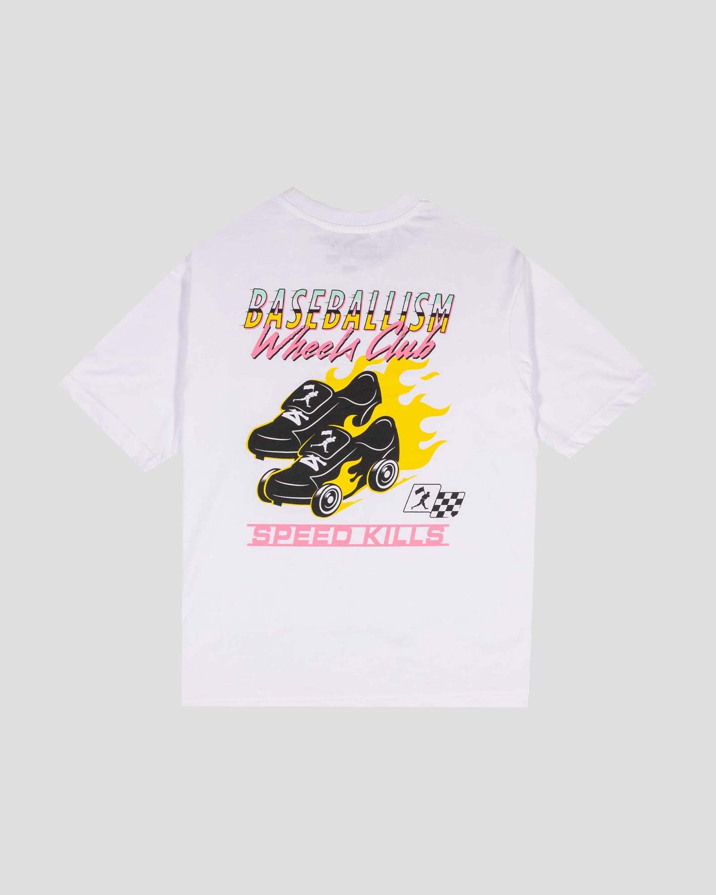 Speed Kills Diamond Pima Oversized T-Shirt - White