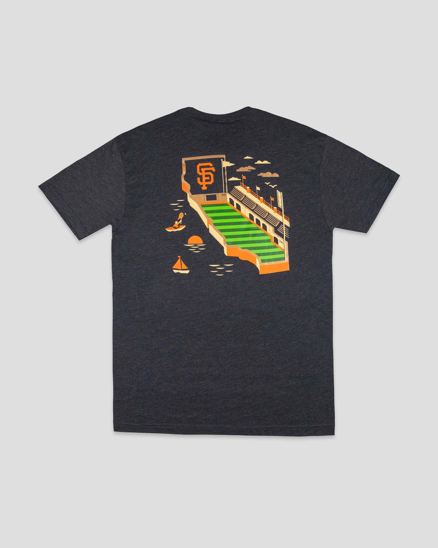 Stadium T-Shirt (Charcoal) - San Francisco Giants | Baseballism Online