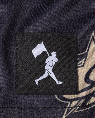 USA Pattern Diamond Air Youth Mesh Shorts (Gold) - Baseballism x USA Baseball