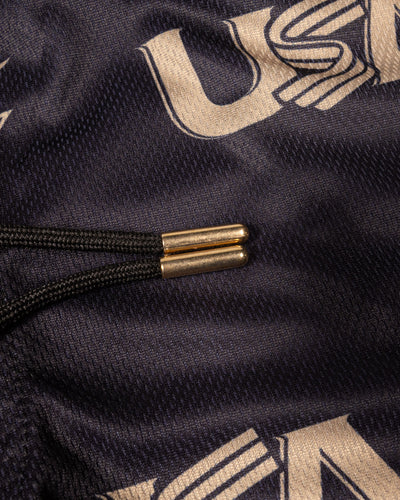 USA Pattern Diamond Air Youth Mesh Shorts (Gold) - Baseballism x USA Baseball