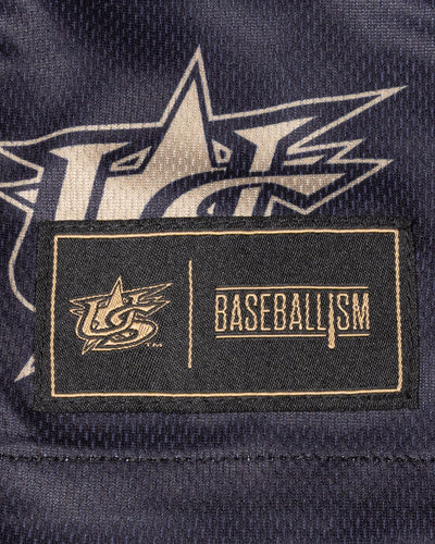 USA Pattern Diamond Air Youth Mesh Shorts (Gold) - Baseballism x USA Baseball