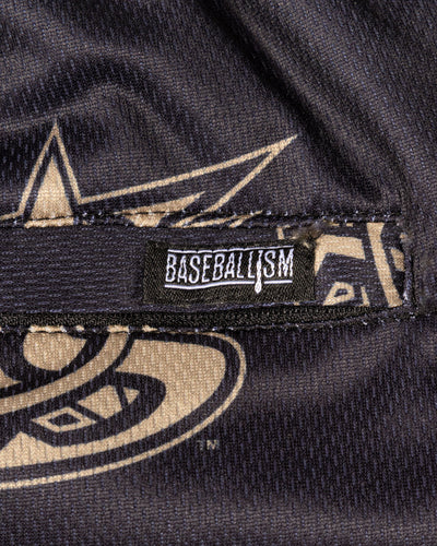 USA Pattern Diamond Air Youth Mesh Shorts (Gold) - Baseballism x USA Baseball