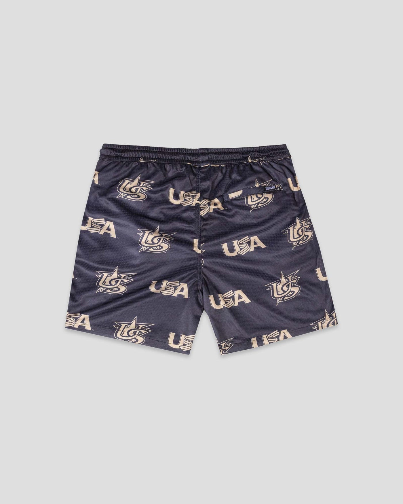 USA Pattern Diamond Air Youth Mesh Shorts (Gold) - Baseballism x USA Baseball