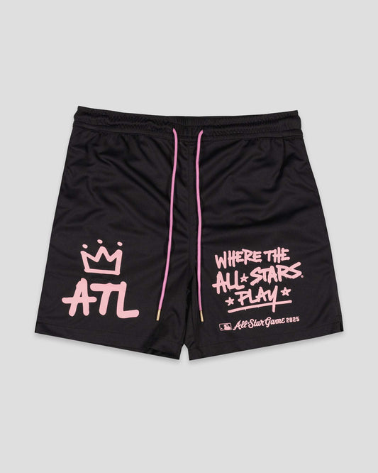 Where the All Stars Play Diamond Air Mesh Shorts (Black) - All-Star Game 2025 - Baseballism Online