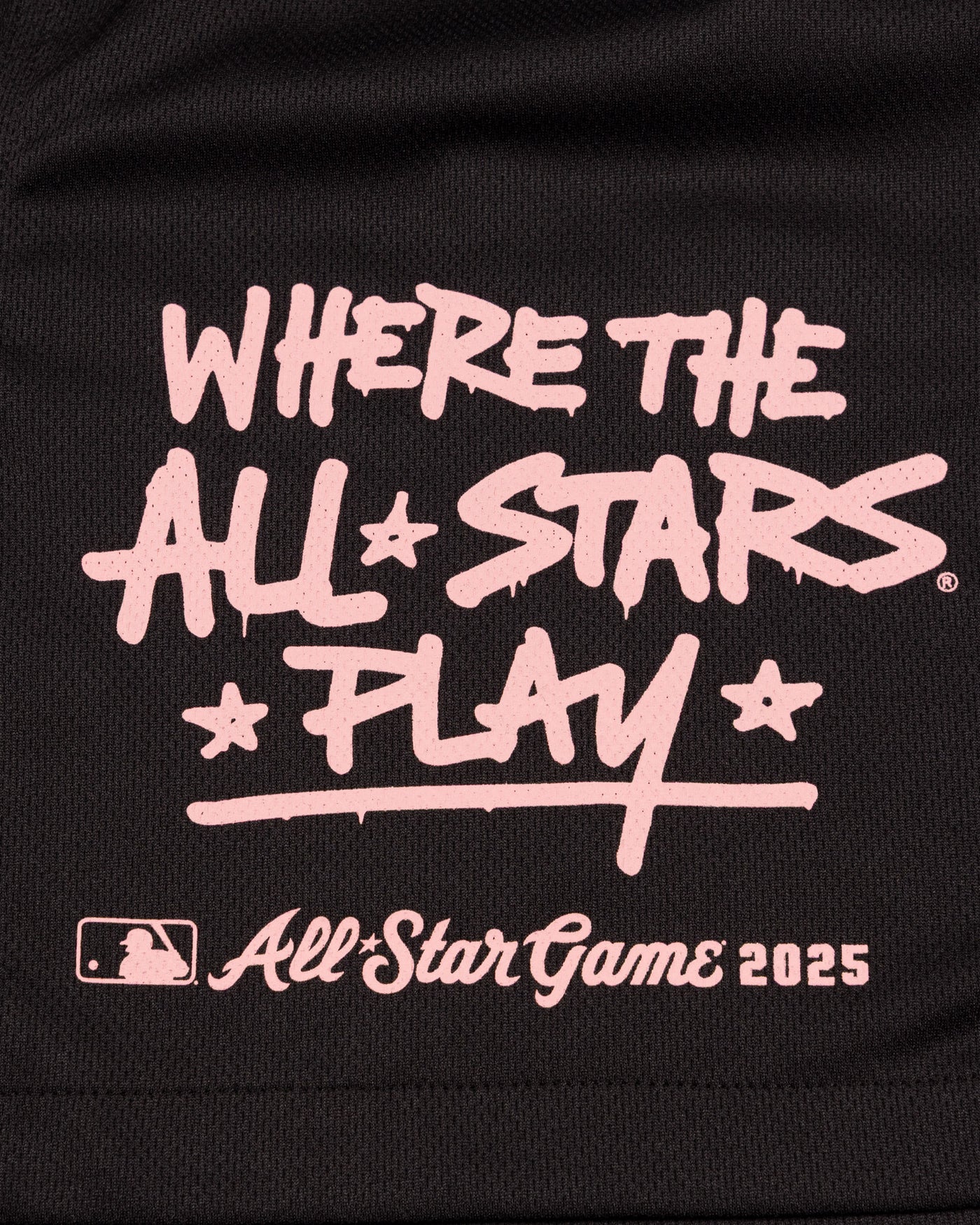 Where the All Stars Play Diamond Air Mesh Shorts (Black) - All-Star Game 2025 - Baseballism Online