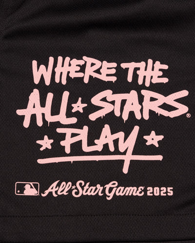 Where the All Stars Play Diamond Air Mesh Shorts (Black) - All-Star Game 2025 - Baseballism Online
