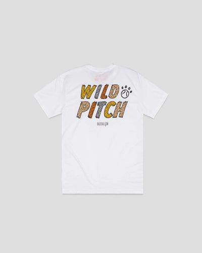 Wild Pitch T-Shirt (White) - Youth - Baseballism Online