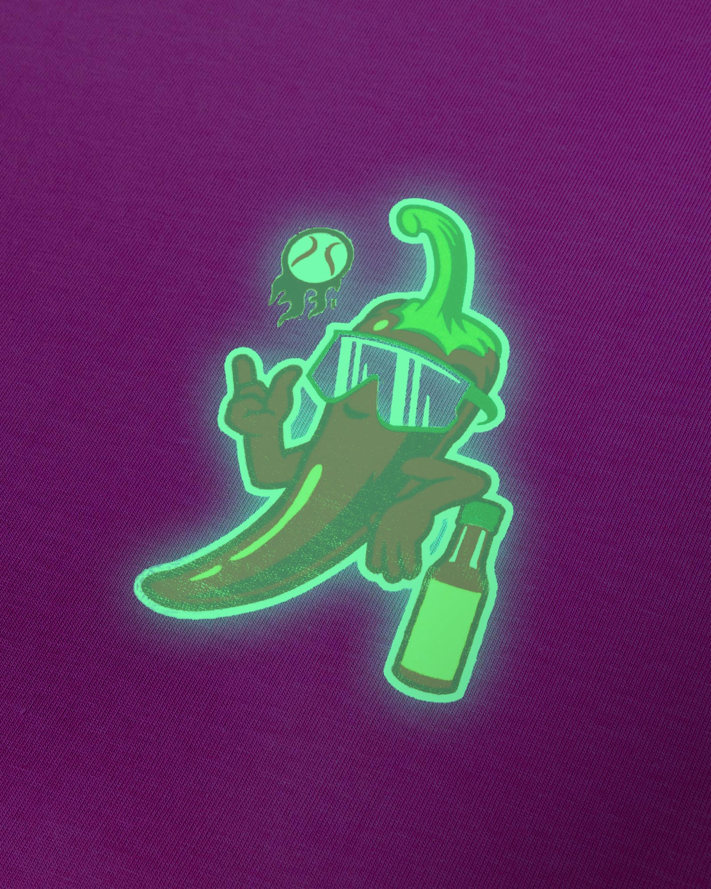 High Heat Hot Sauce Glow in the Dark T-Shirt (Pink) - Youth