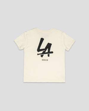 LA Bat T-Shirt (Cream) - Youth - Baseballism Online