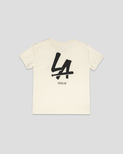 LA Bat T-Shirt (Cream) - Youth - Baseballism Online