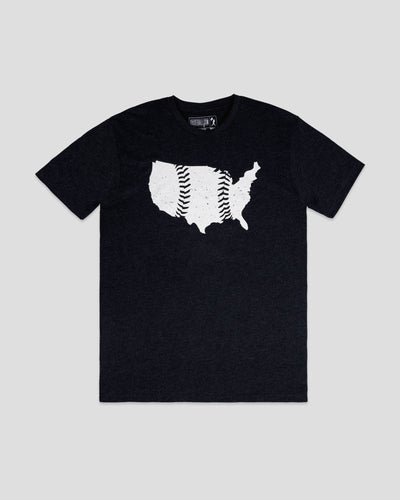 United Seams T-Shirt - Charcoal - Baseballism Online