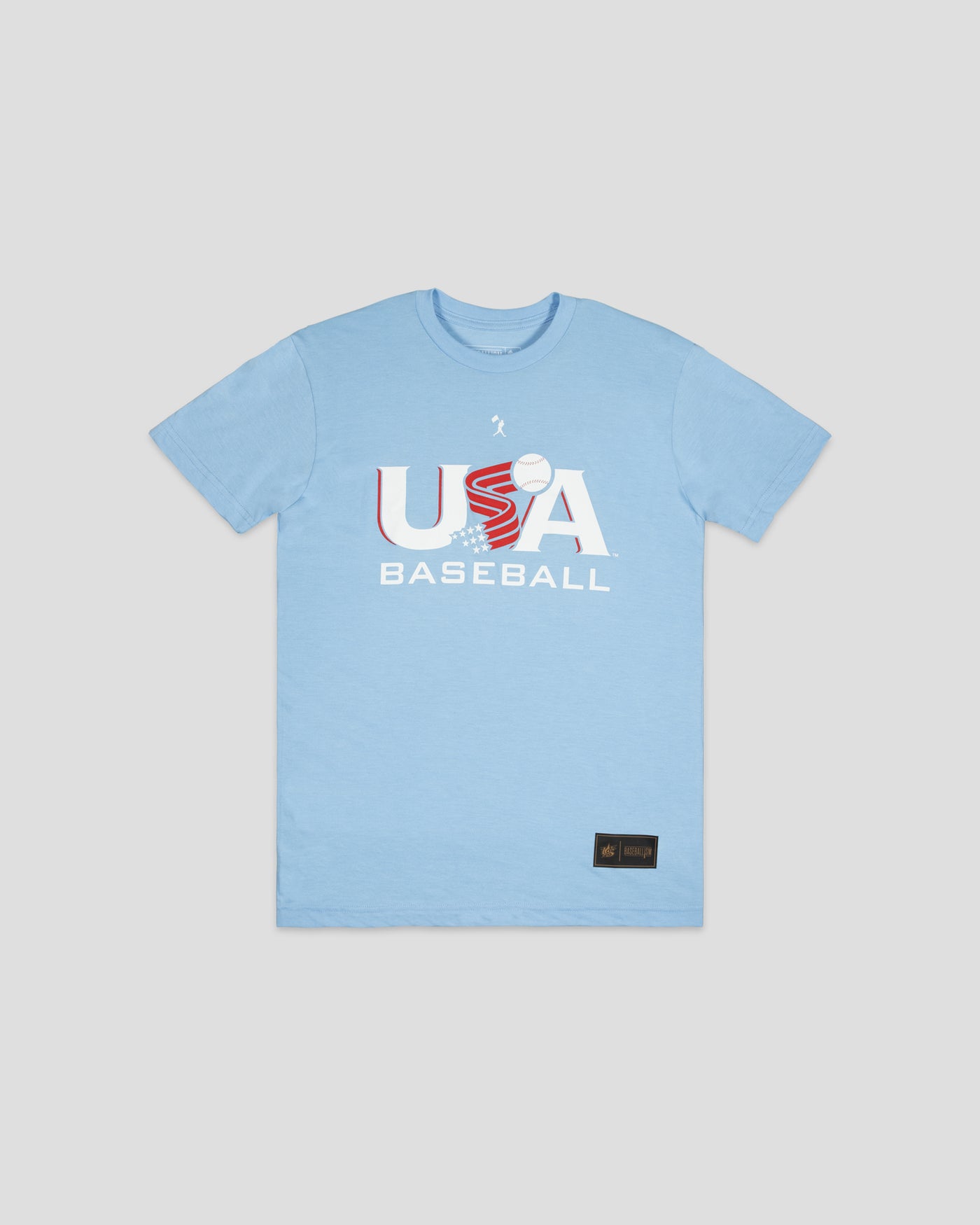 Traditional Youth T-Shirt (Light Blue) - Baseballism x USA Baseball - Baseballism Online