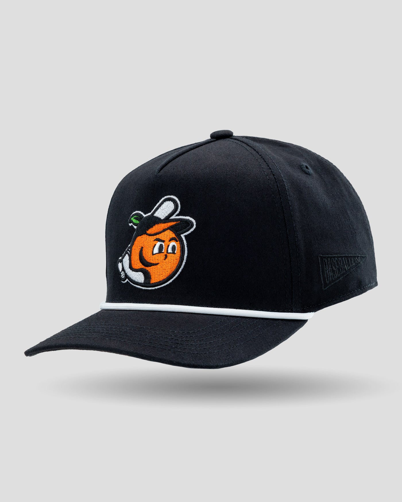 Naranjeros 5 Panel Rope Cap - Black