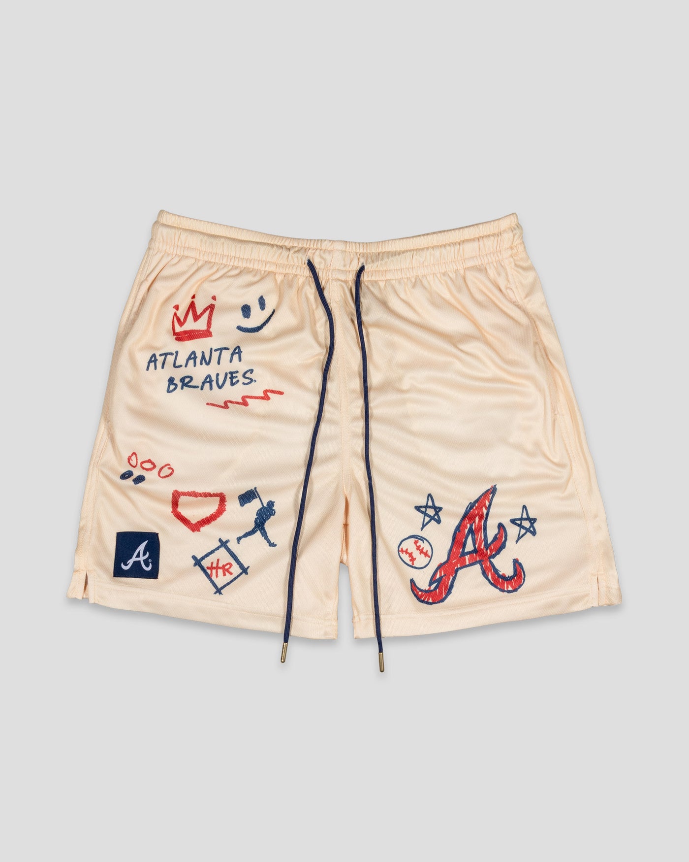 Crayon Series Diamond Air Mesh Shorts - Atlanta Braves - Baseballism Online